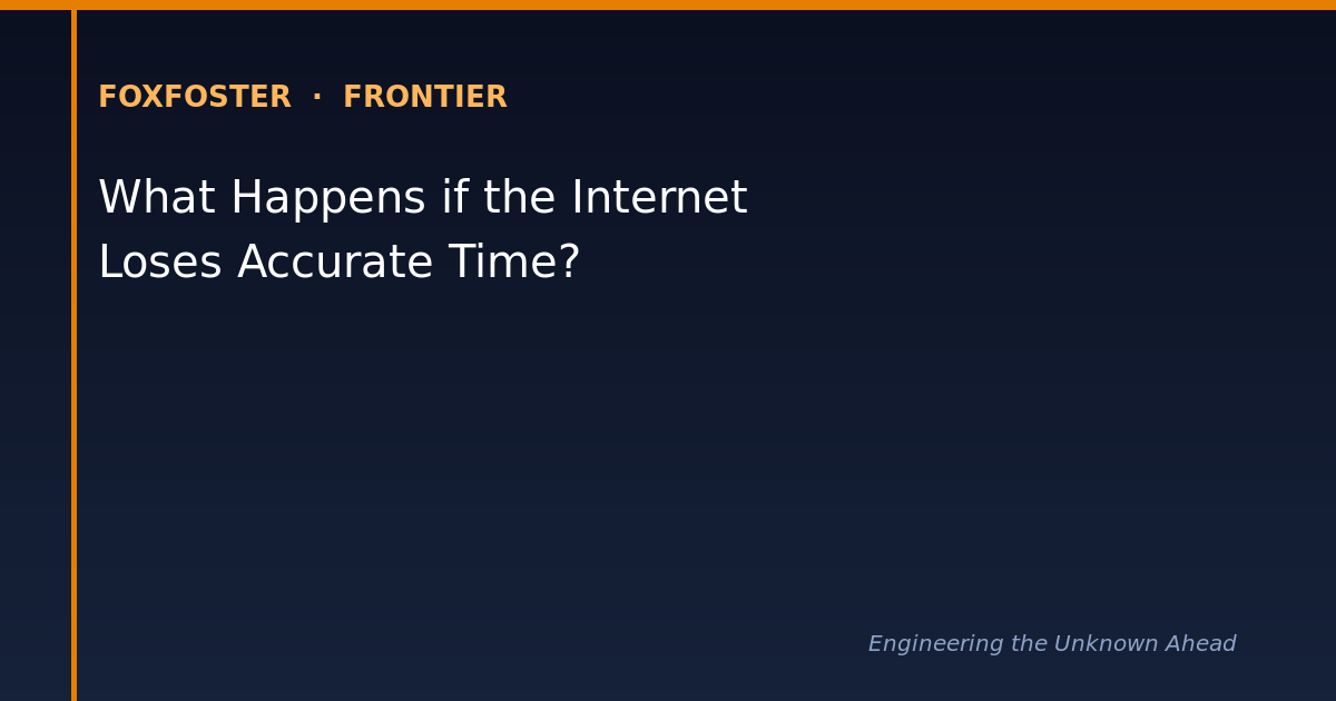 What Happens if the Internet Loses Accurate Time?