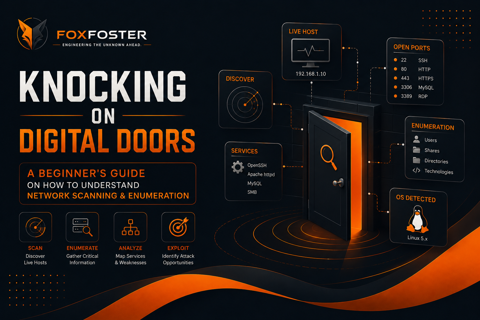 Knocking on Digital Doors: A Beginner's Guide to Network Scanning & Enumeration