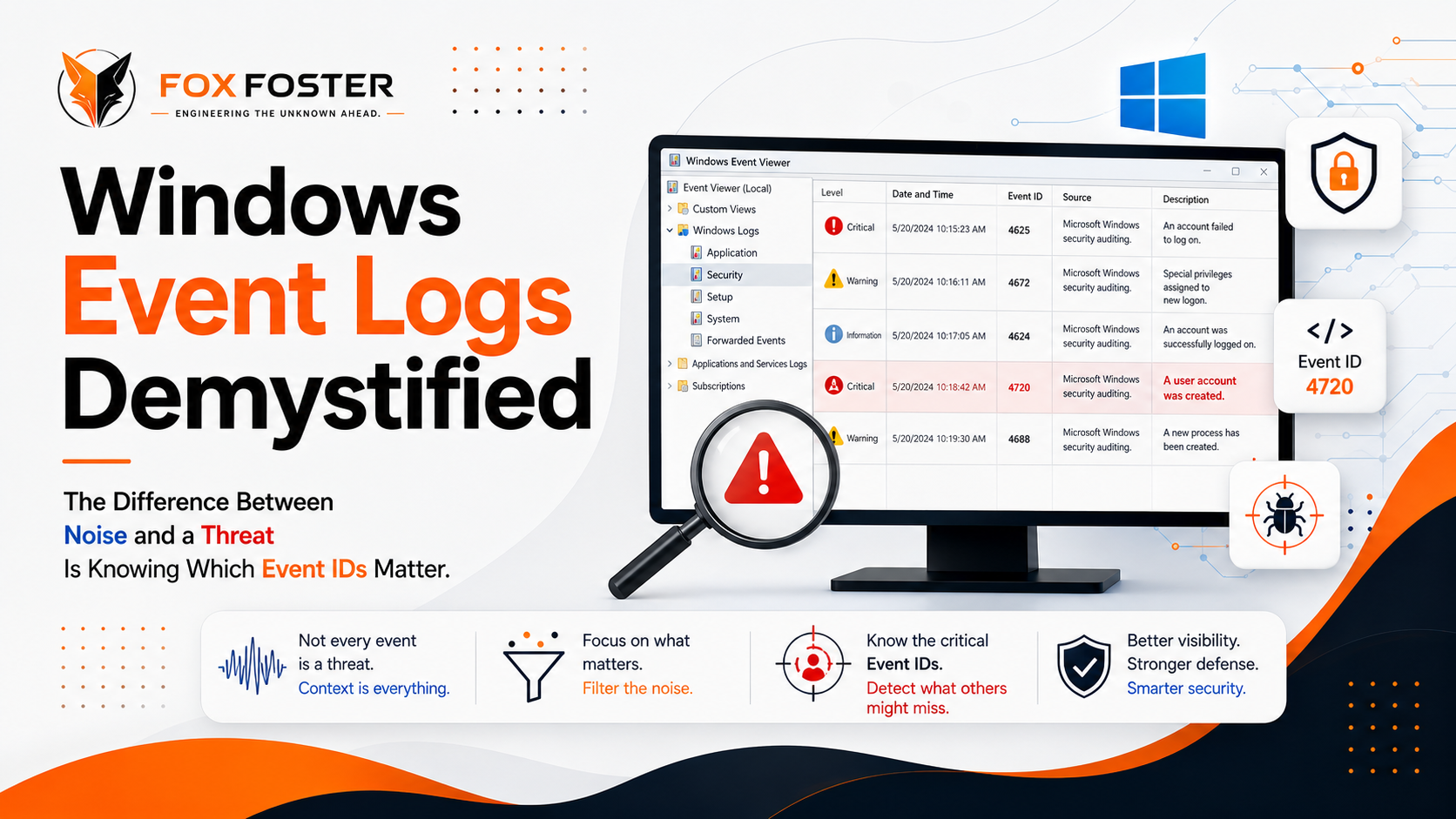 Windows Event Logs Demystified: 15 Event IDs Every Analyst Should Know